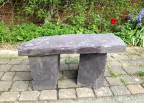 Welsh slate stone, York stone Portland stone and slate garden seats and benches
